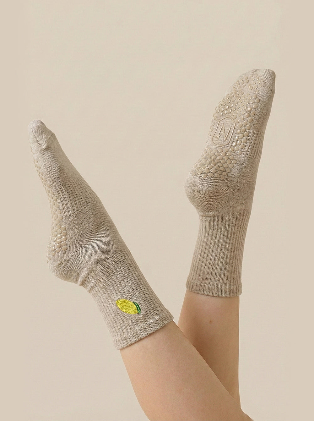Anti Slip Sokken | Citroen Beige