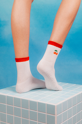 Anti Slip Sokken | Kersen Rood